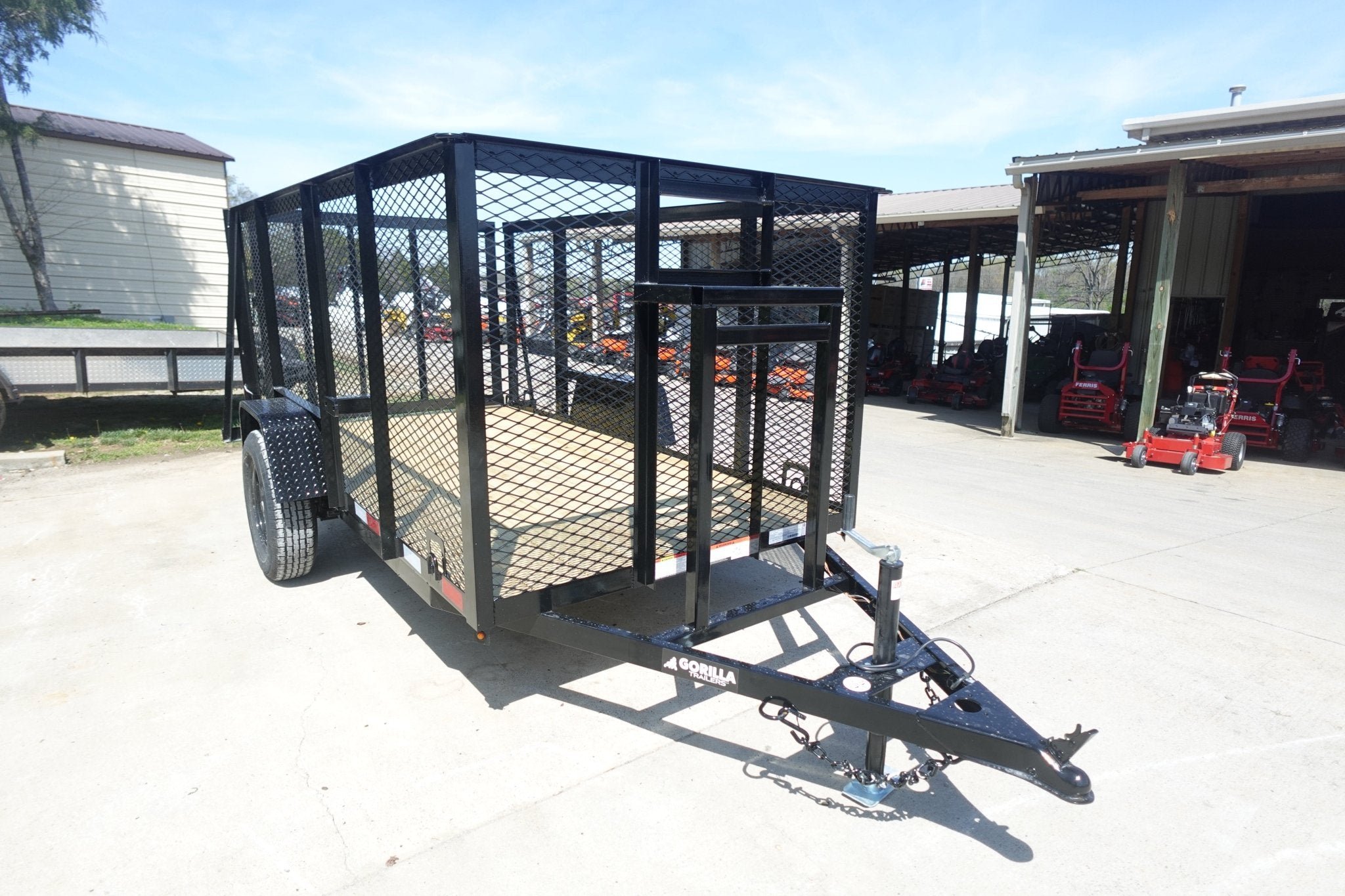 5x10 Straight Deck Debris Loader Utility Trailer (1) 3500lb Axle