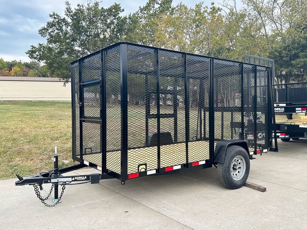 6.4x12 Straight Deck Aluminum Can Recycle Utility Trailer 3,500lb Axle with Brakes