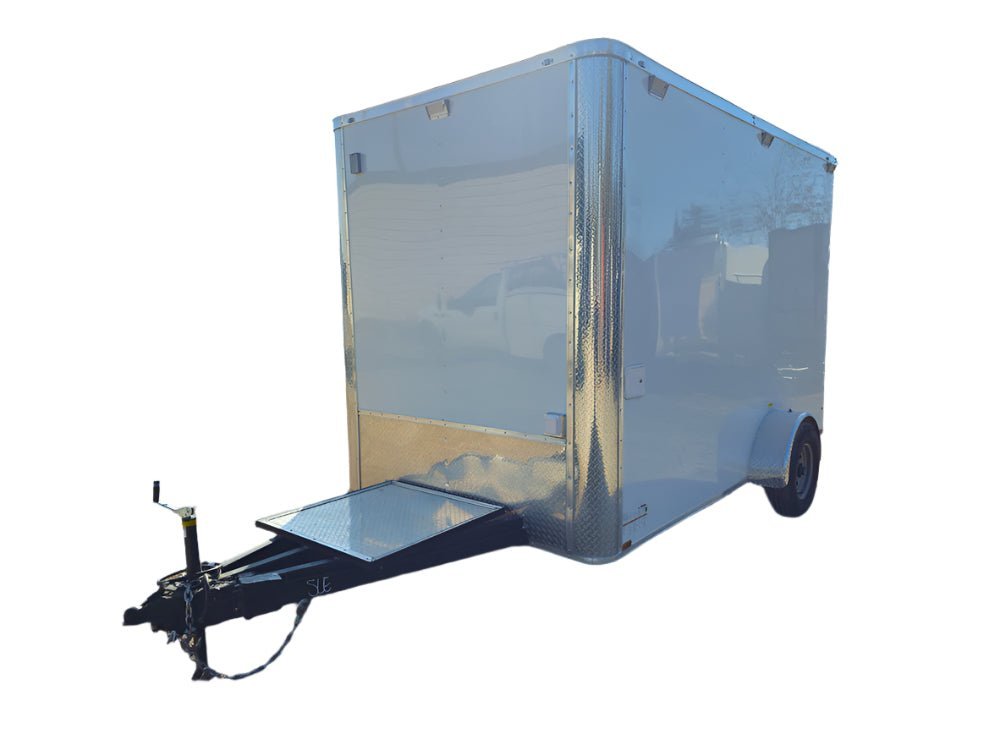 7' X 12' White Concession Trailer Food Event Catering