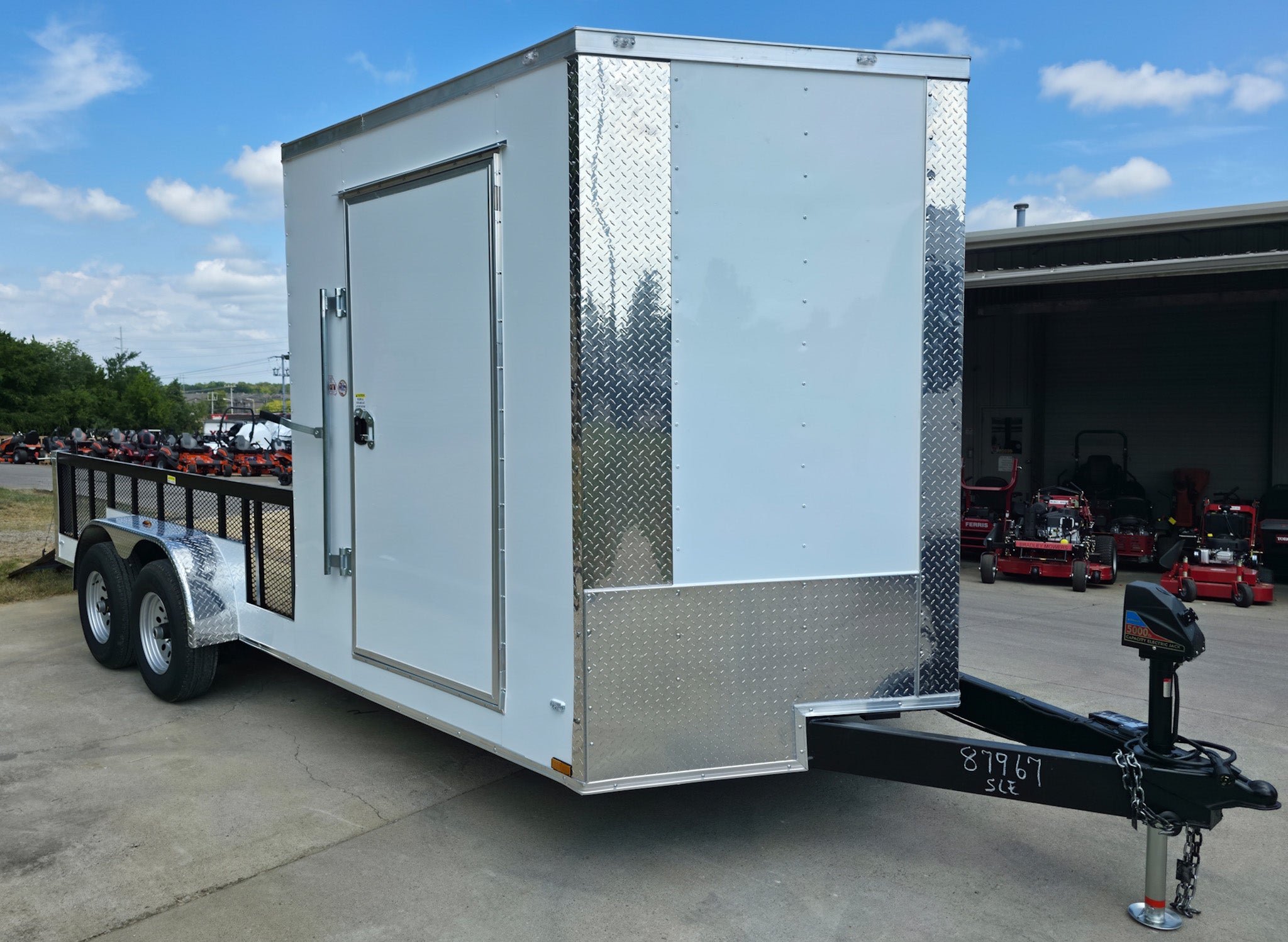 7x18 Hybrid Enclosed and Utility Trailer all in one (2) 5200LB Axles 10K GVWR