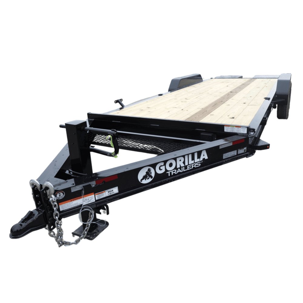 7x20 Equipment Trailer Dovetail (2) 7,000LB Axles with King Kong Ramps