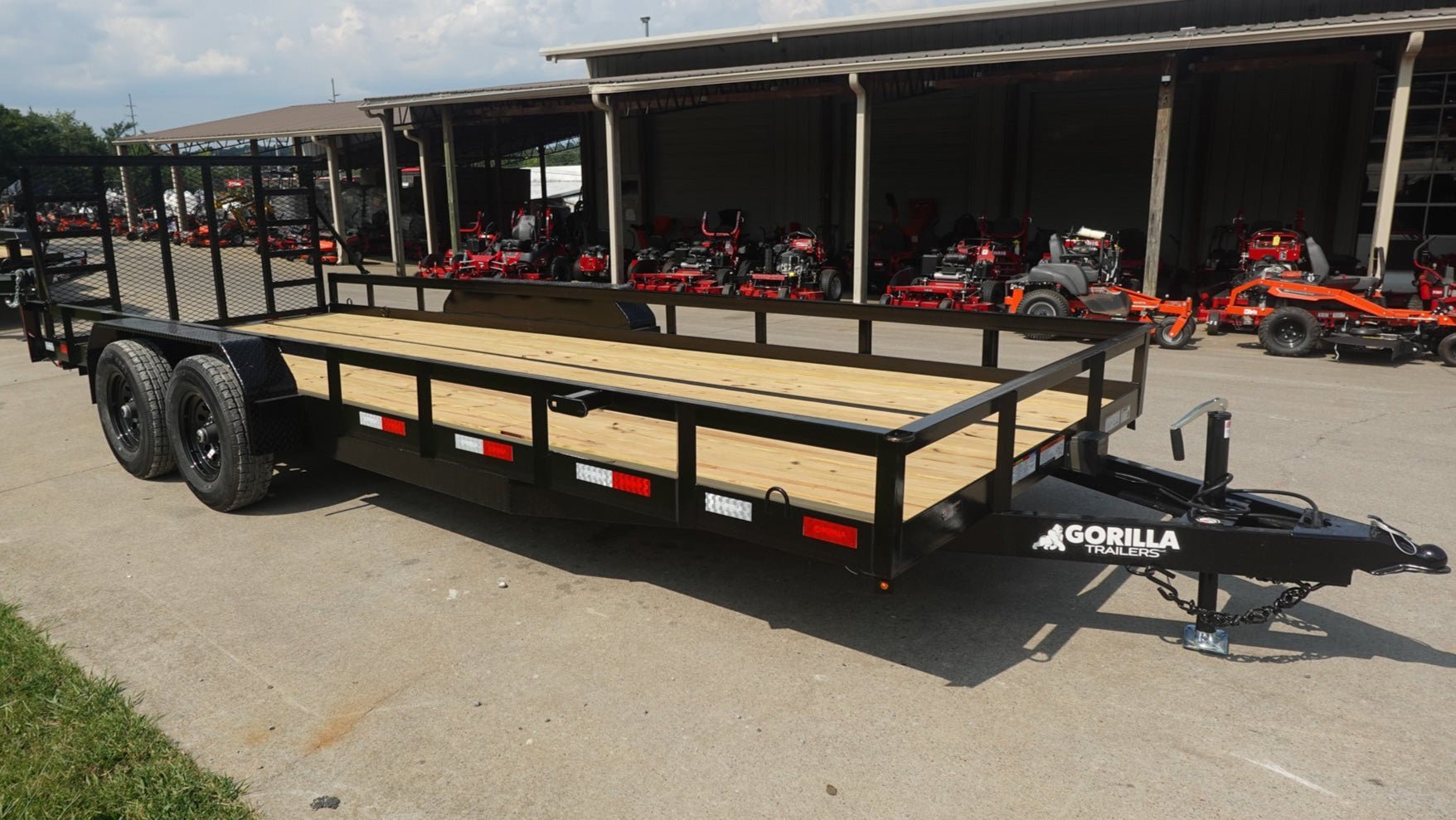 7x20 Heavy Duty Straight Deck Utility Trailer (2) 5,200lb Axles with Brakes 10K GVWR