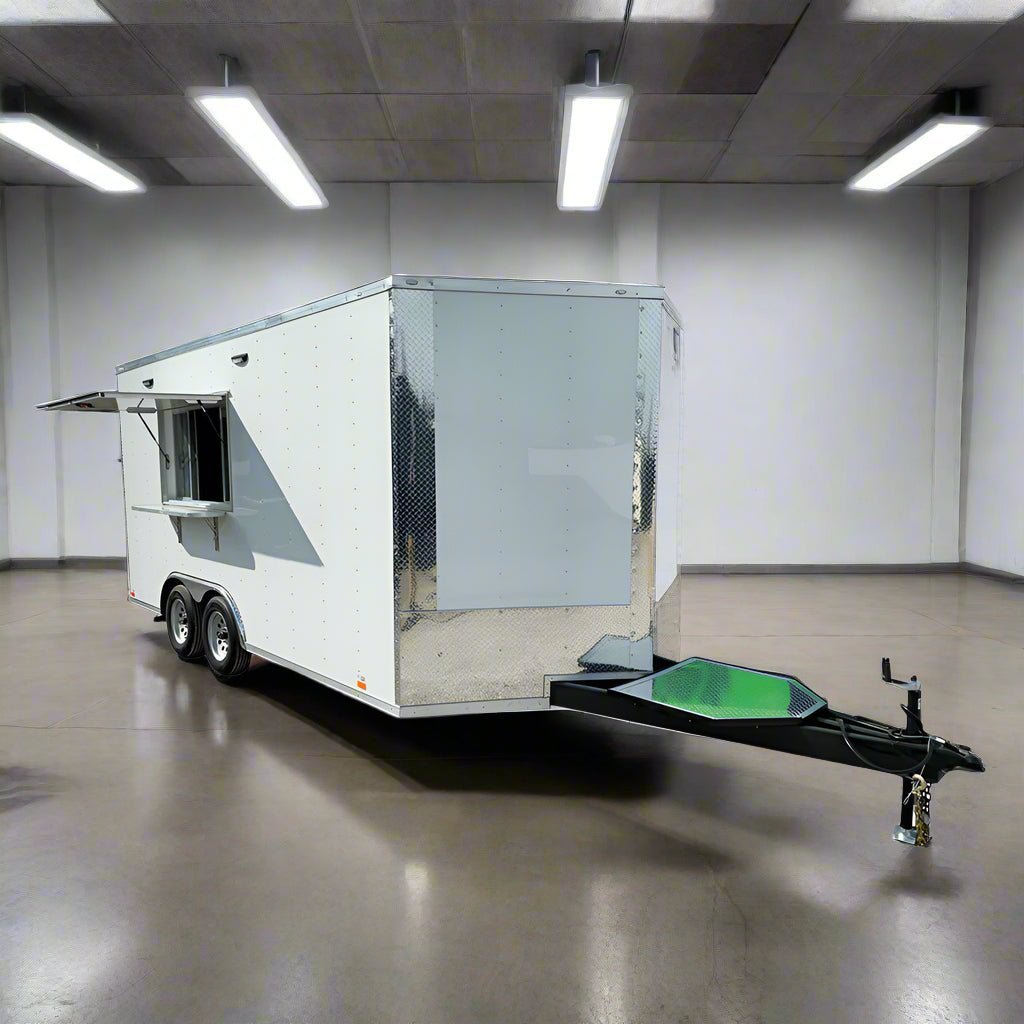 8.5' X 16' White Concession Trailer Food Event Catering