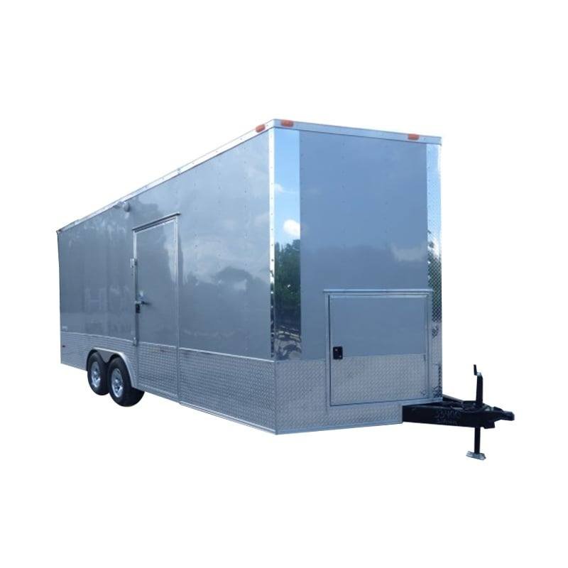 Concession Trailer 8.5' X 20' Silver - Food Event Catering