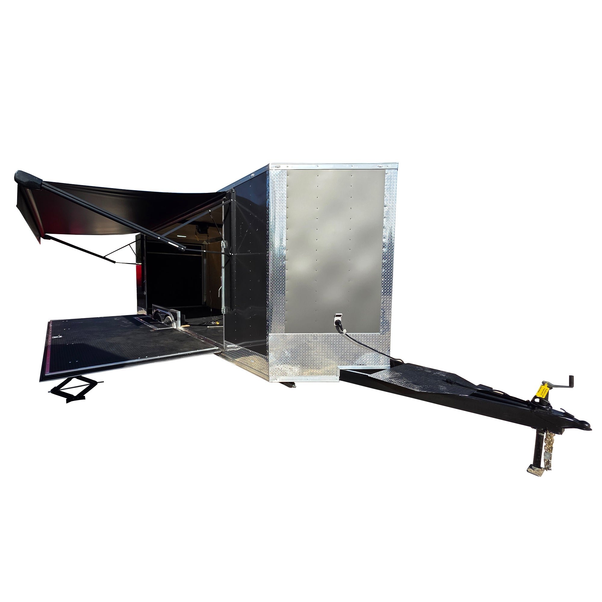 8.5' X 24' Charcoal Grey Custom Stage Trailer