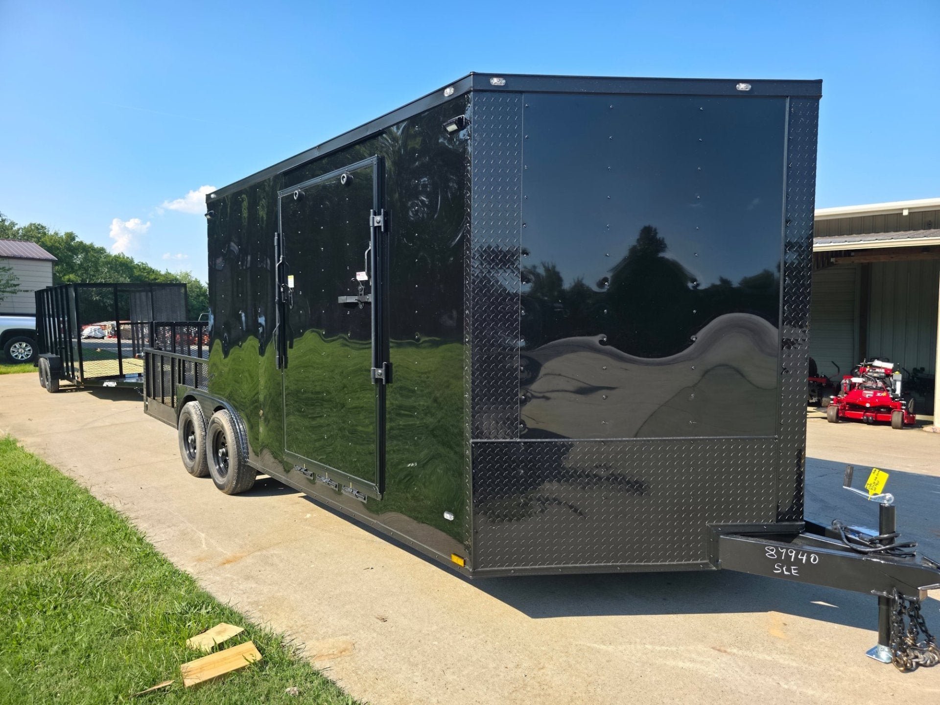 8.5x20 Enclosed Hybrid Black with Black Trim (2) 5200LB Axles