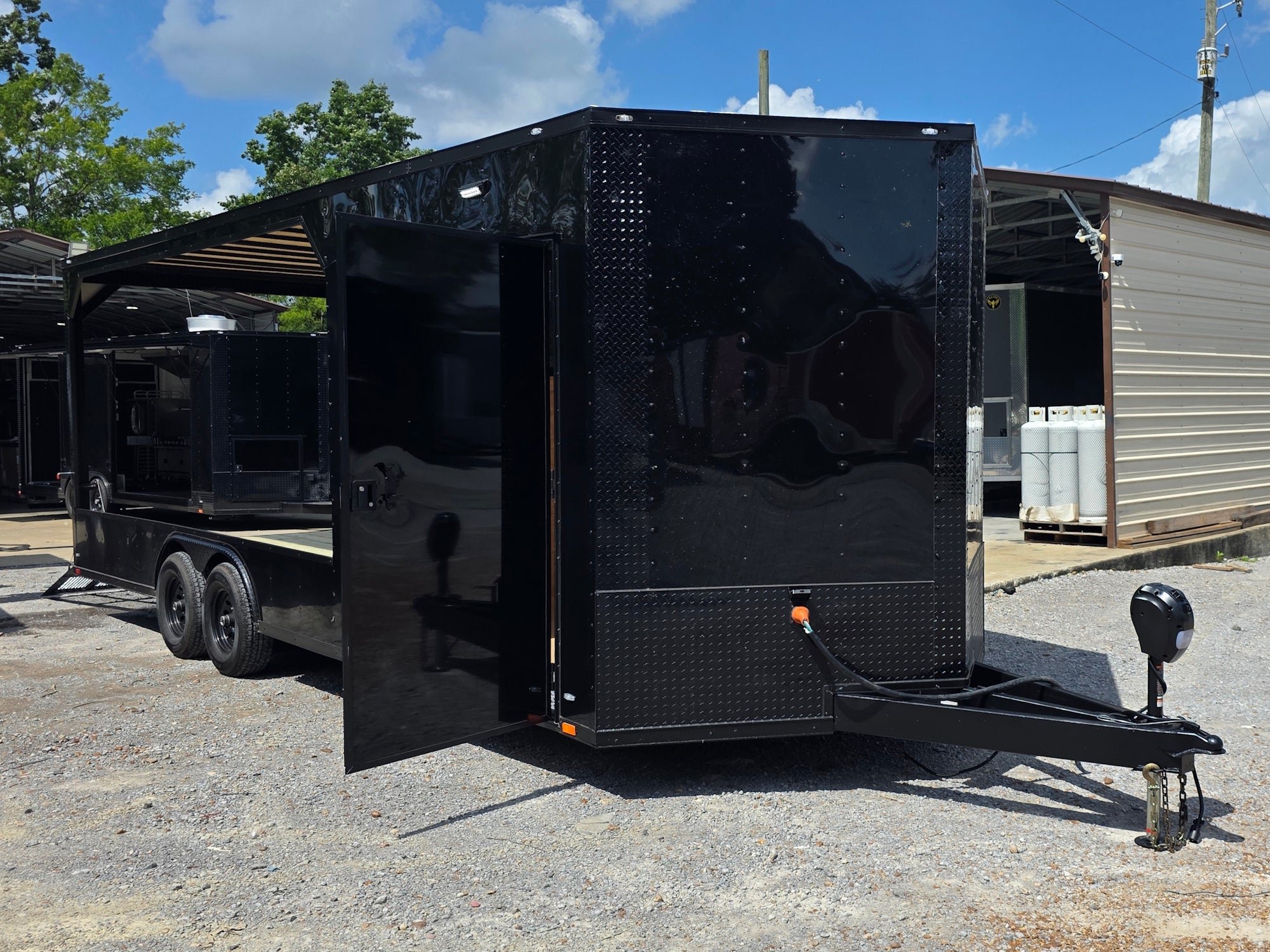 8.5' X 24' Custom Black Hybrid Enclosed Trailer (2) 5,200 lb Axles