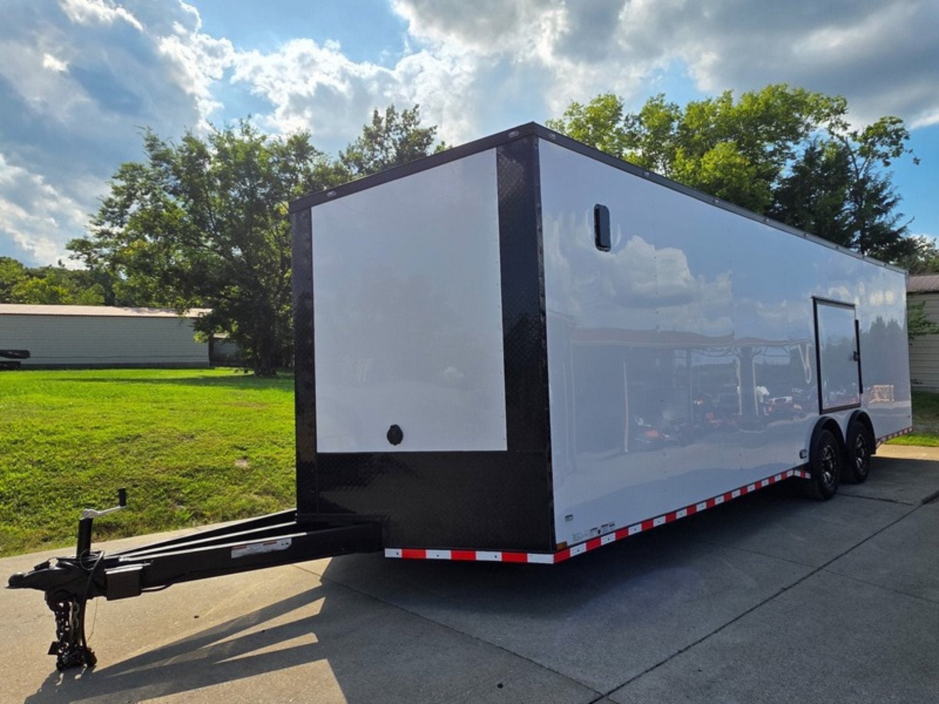 8.5x28 Enclosed Trailer For Race, Show Car Fully Loaded (2) 7,000LB Axle 14K GVWR