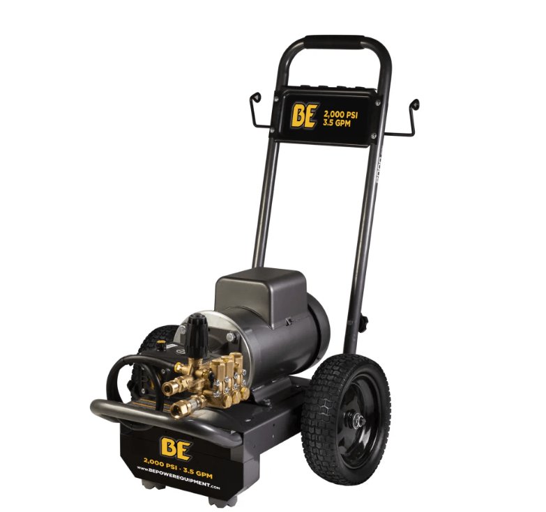 BE HW205EBA Hot Water Pressure Washer 2000 PSI 1.5 GPM Baldor Electric Motor