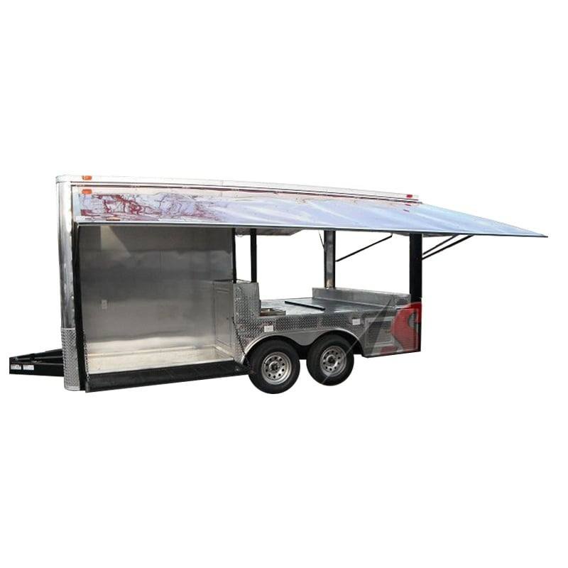 Concession Trailer 8.5'x16' Red - Pizza Event Food BBQ Catering