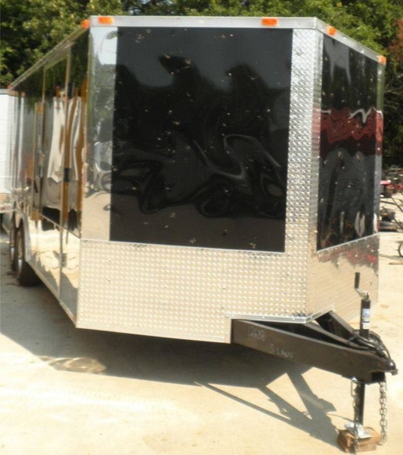 Enclosed Trailer 8.5x20 Black - Car Equipment Hauler Storage