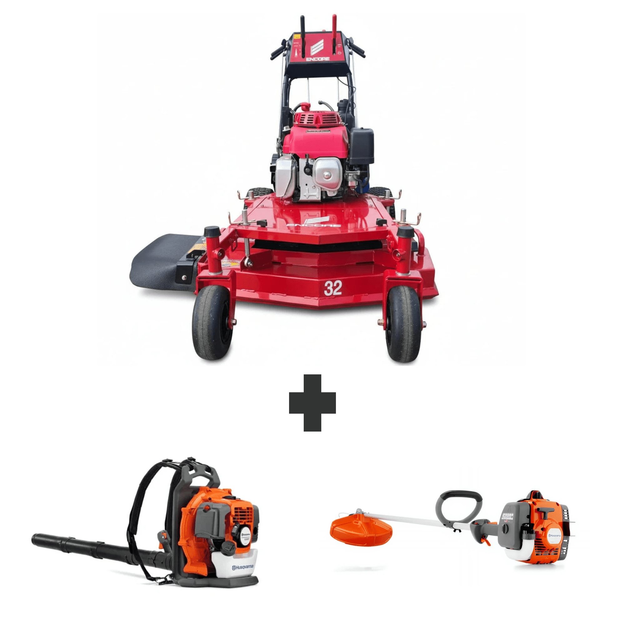 Encore EW32X11HDE 32" Commercial Walk Behind Mower 10.5HP Honda Electric Start Handheld Bundle